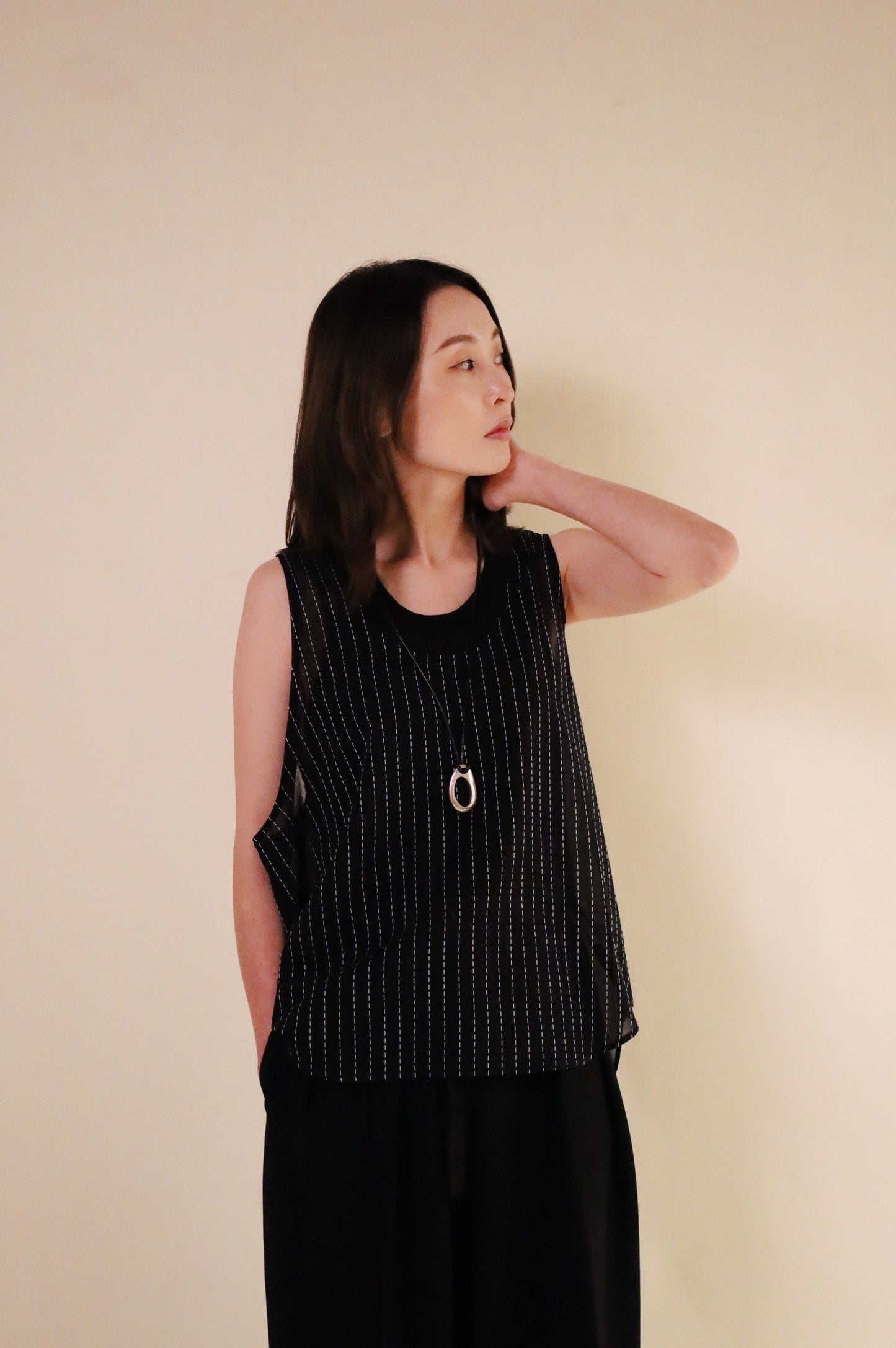 jonnlynx stripe voile tank