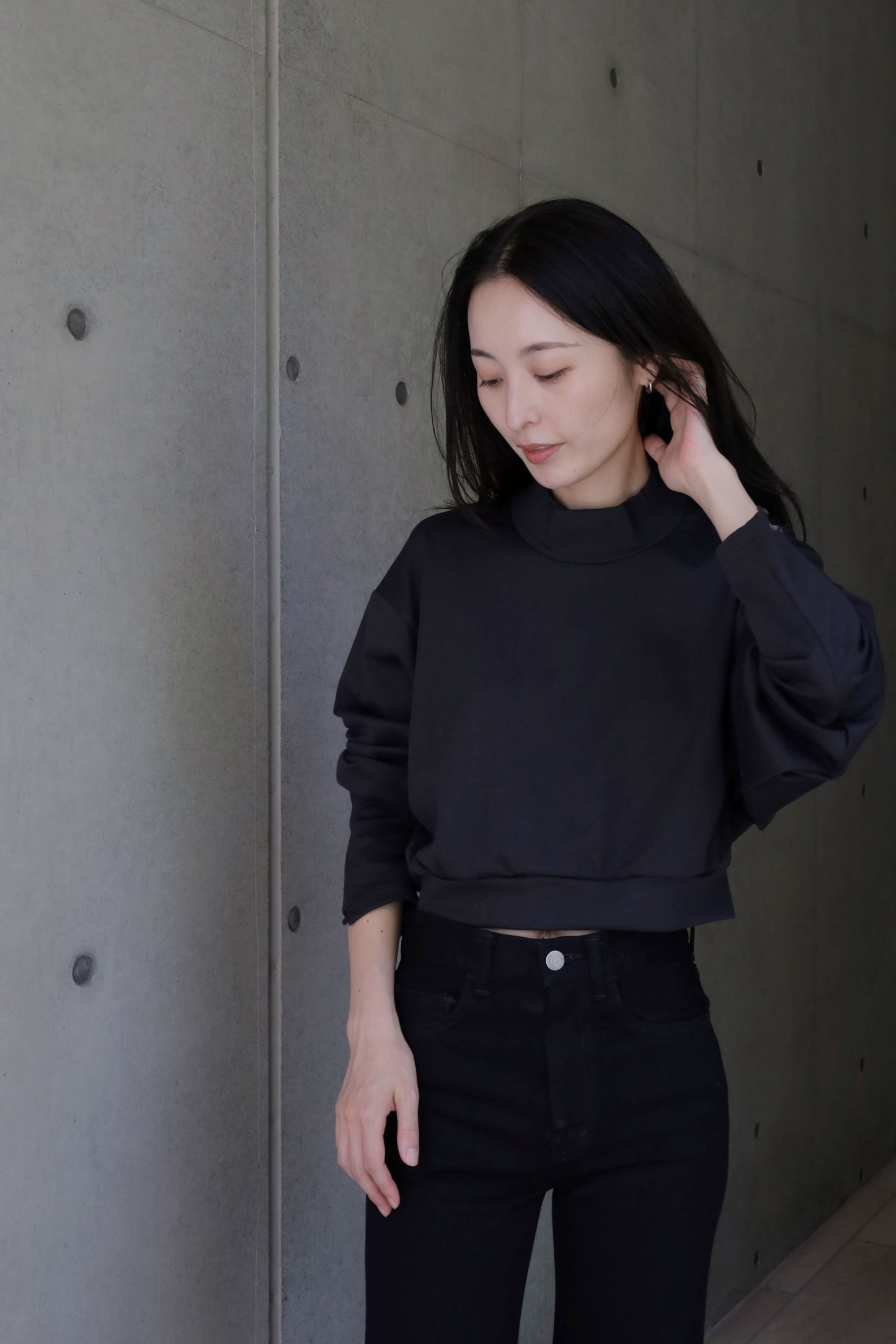 jonnlynx mock neck short pullover