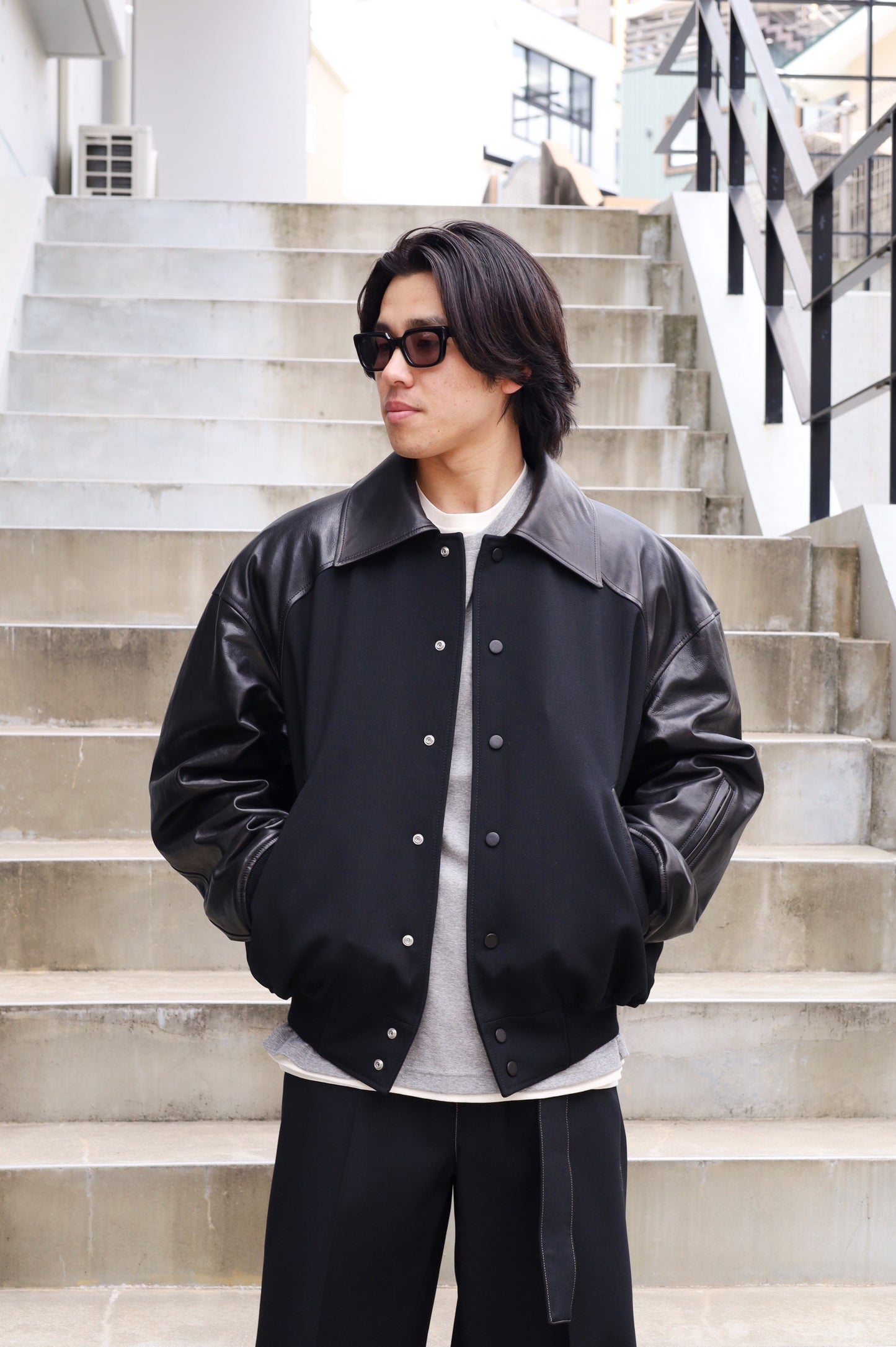 JIL SANDER BLOUSON 93 W LEATHER