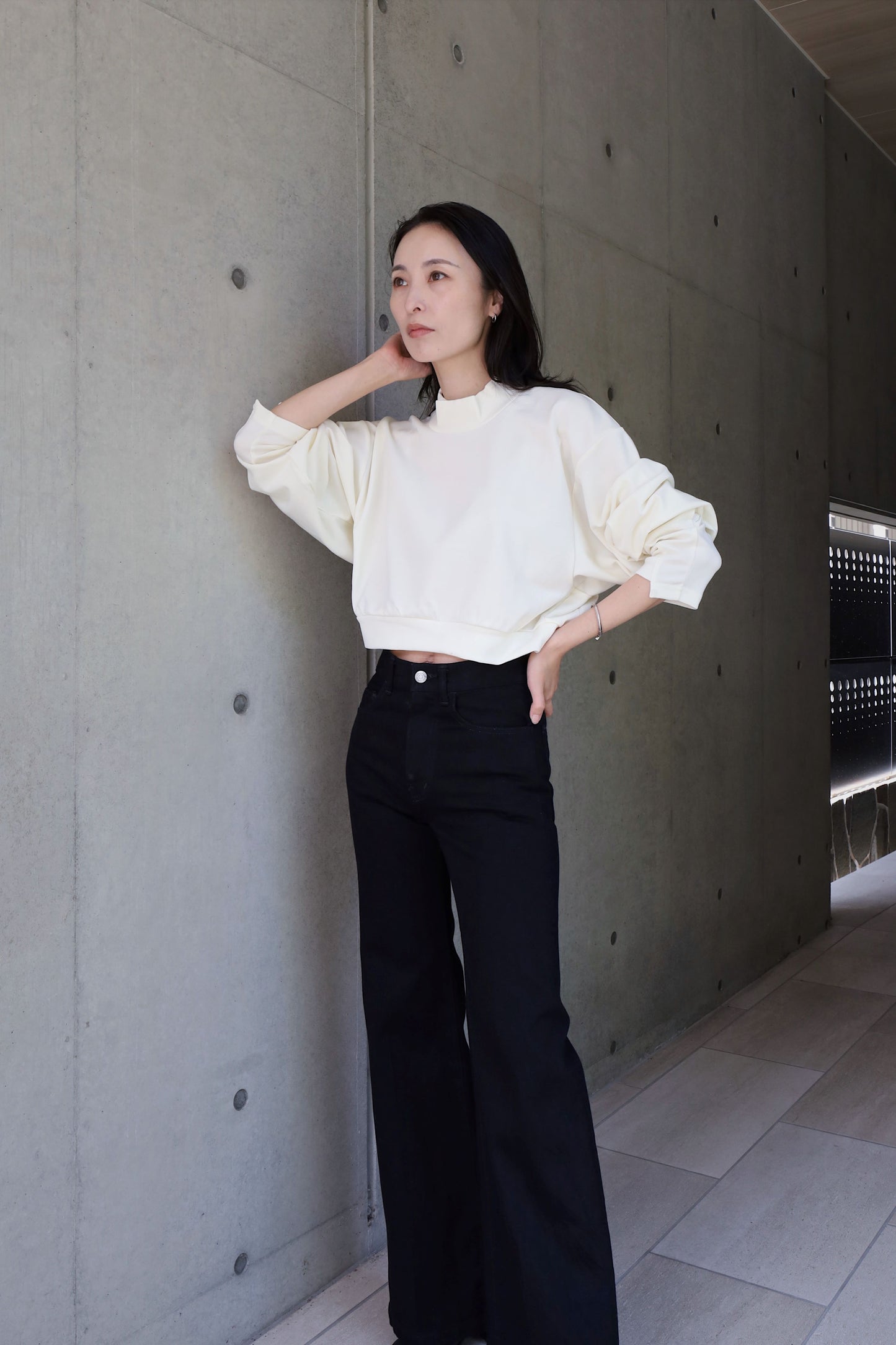 jonnlynx mock neck short pullover