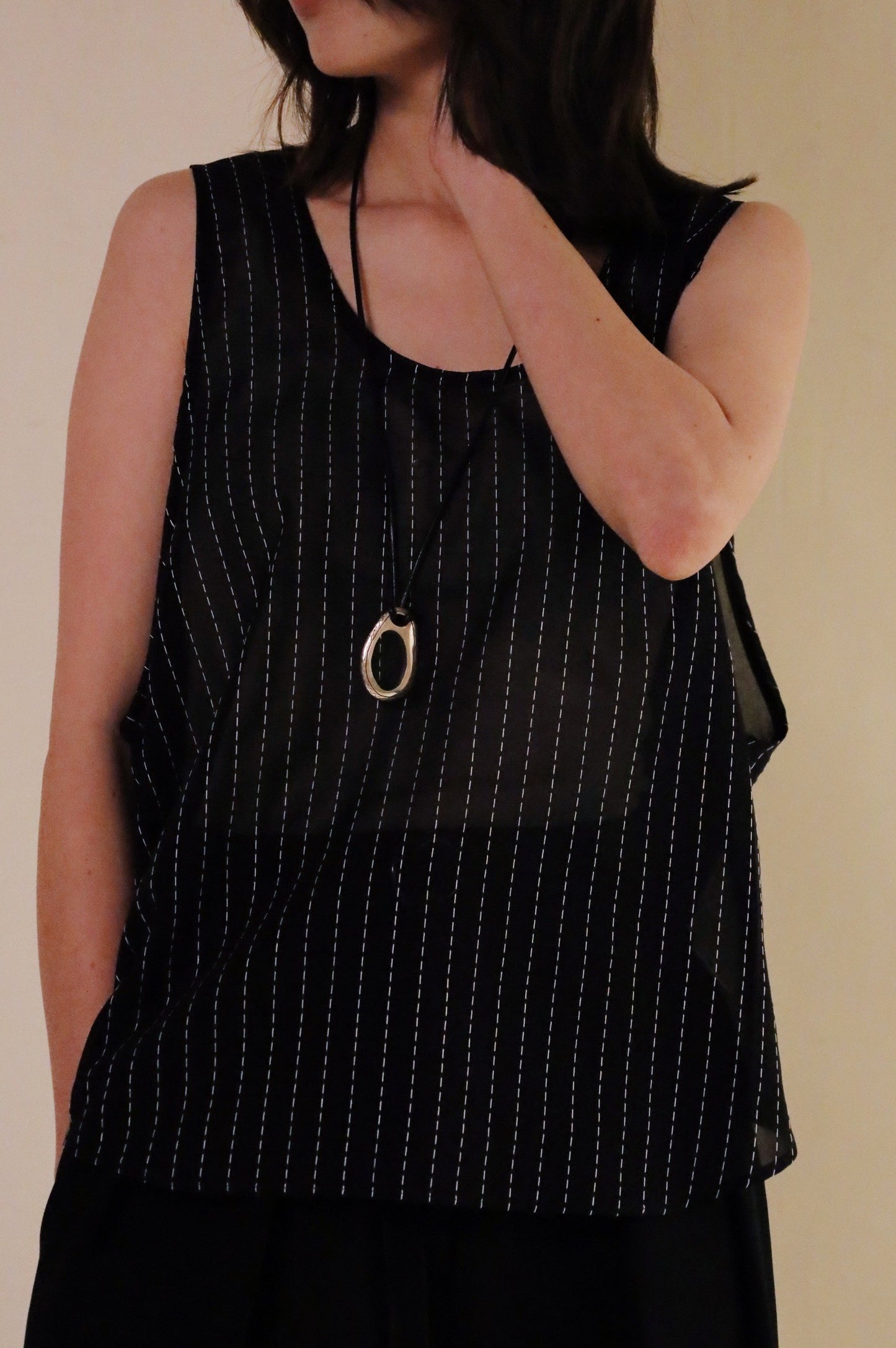 jonnlynx stripe voile tank