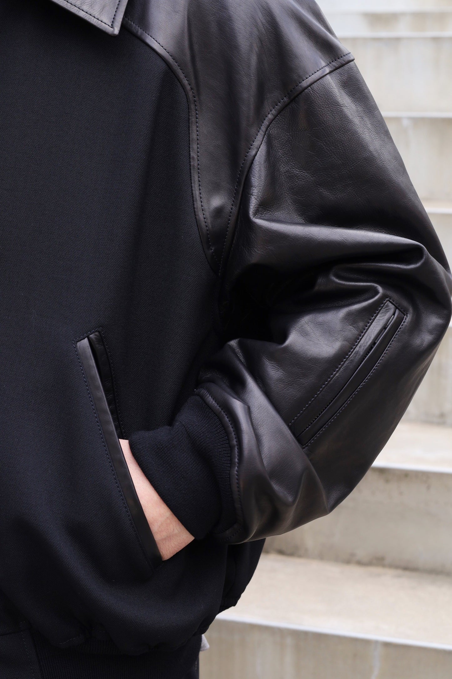 JIL SANDER BLOUSON 93 W LEATHER