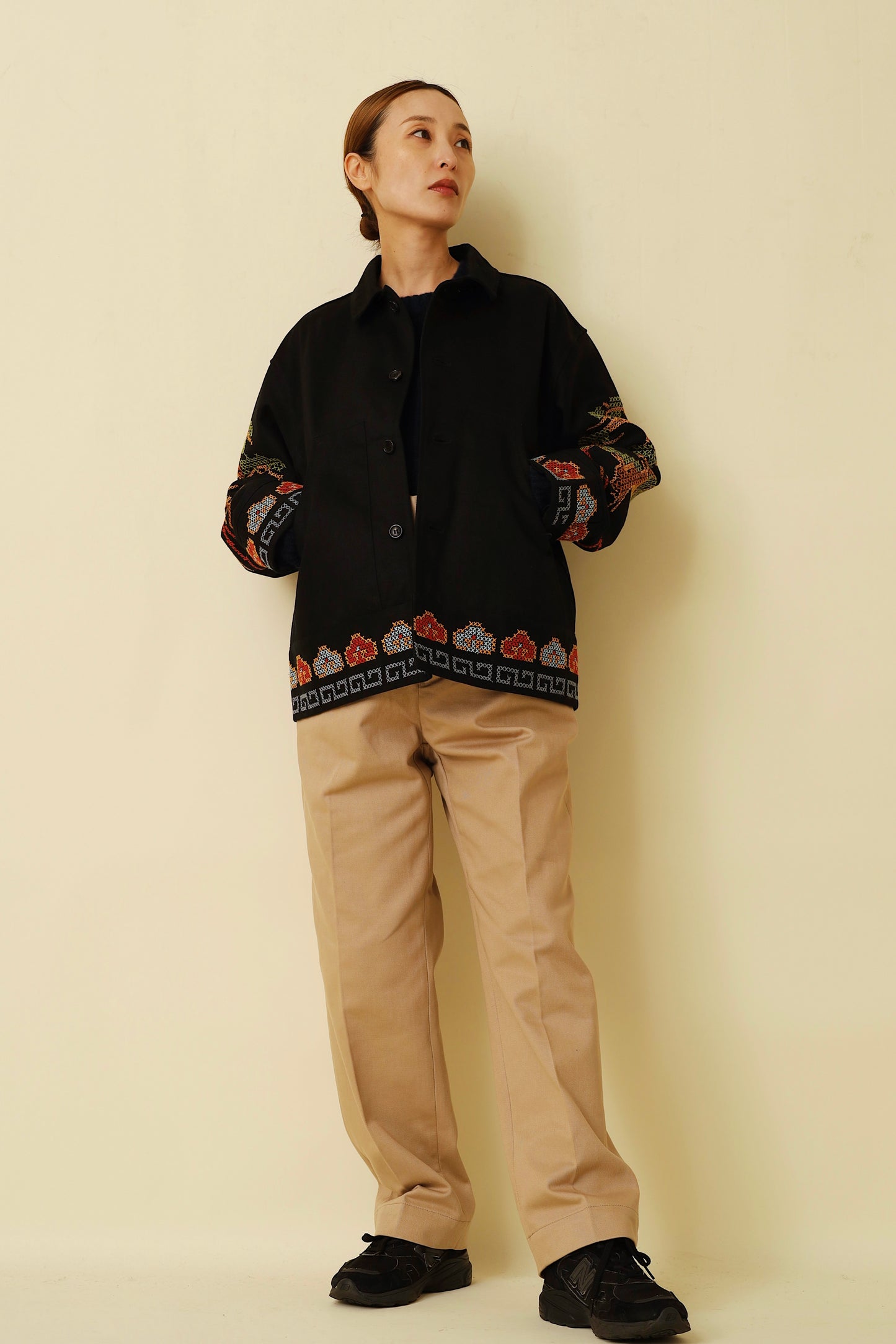 jonnlynx PINE TREE EMBROIDERY JACKET