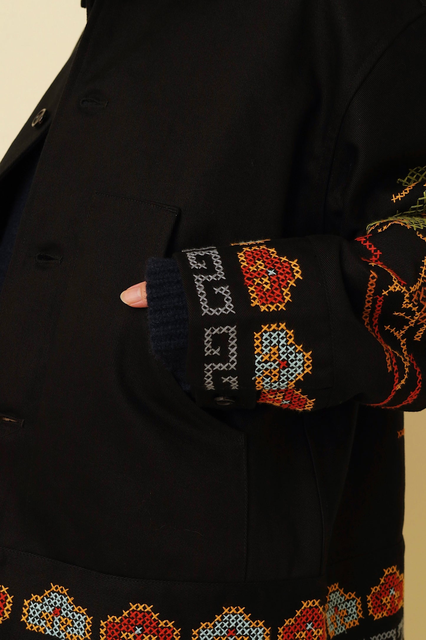 jonnlynx PINE TREE EMBROIDERY JACKET