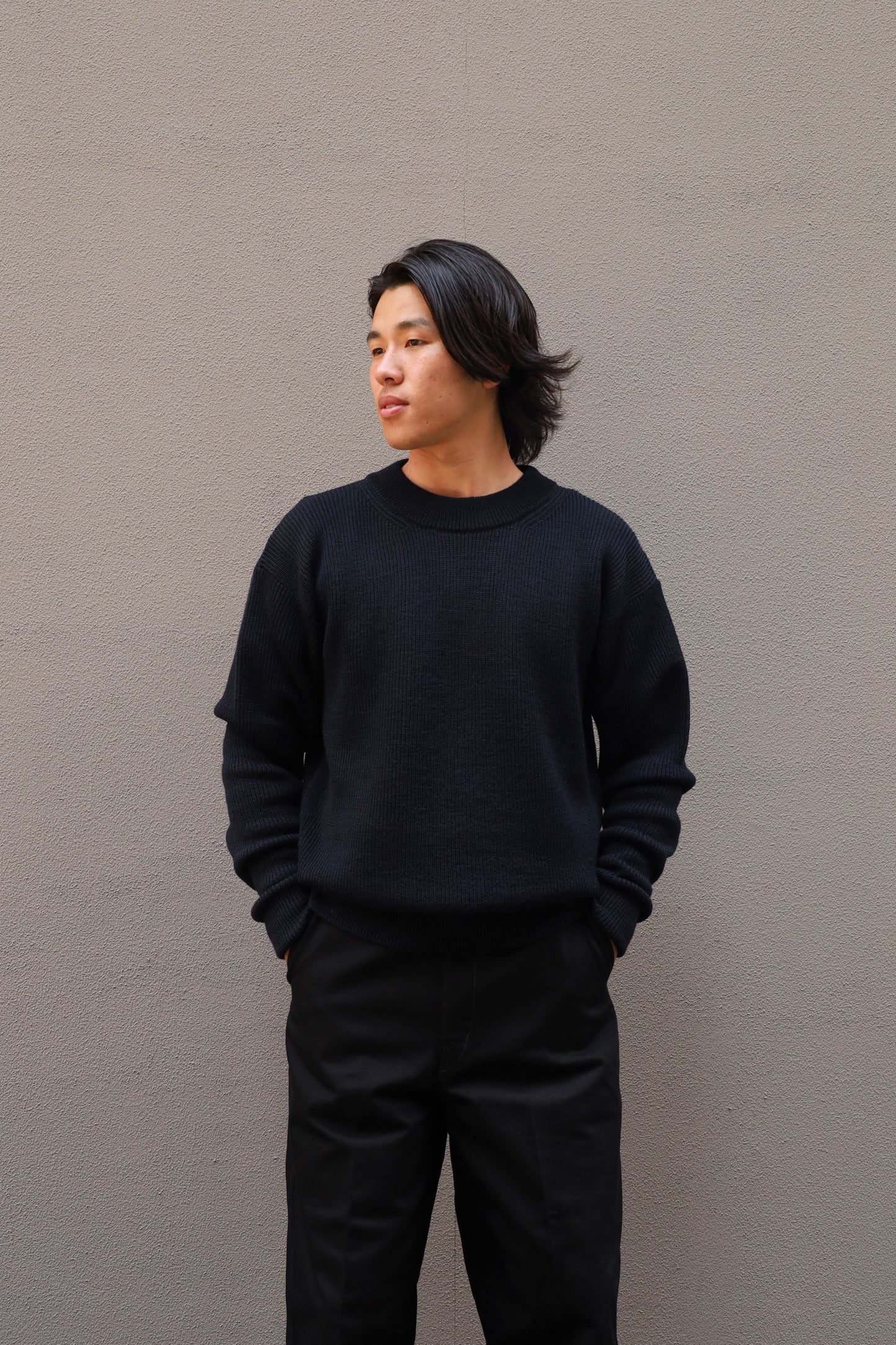 LEMAIRE BOXY ROUND NECK SWEATER