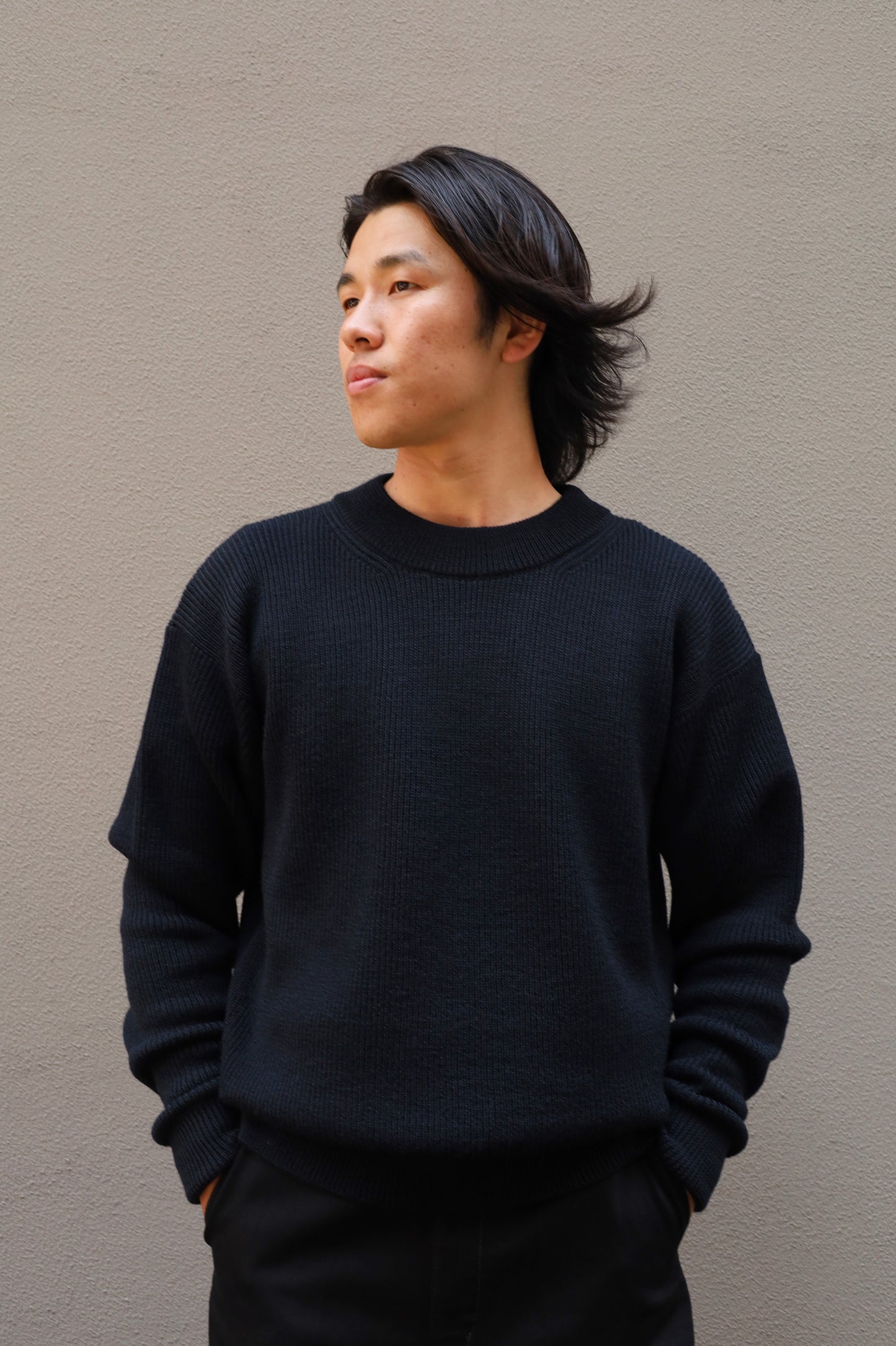 LEMAIRE BOXY ROUND NECK SWEATER