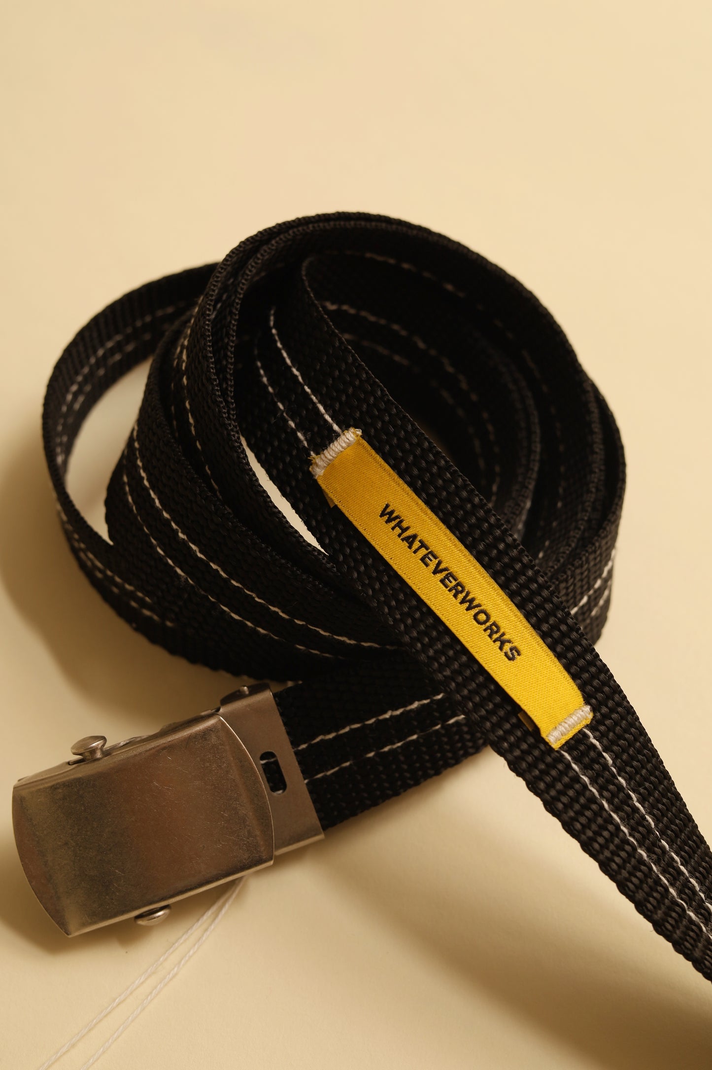 WHATEVERWORK DOUBLE STITCHED MILITARY BELT