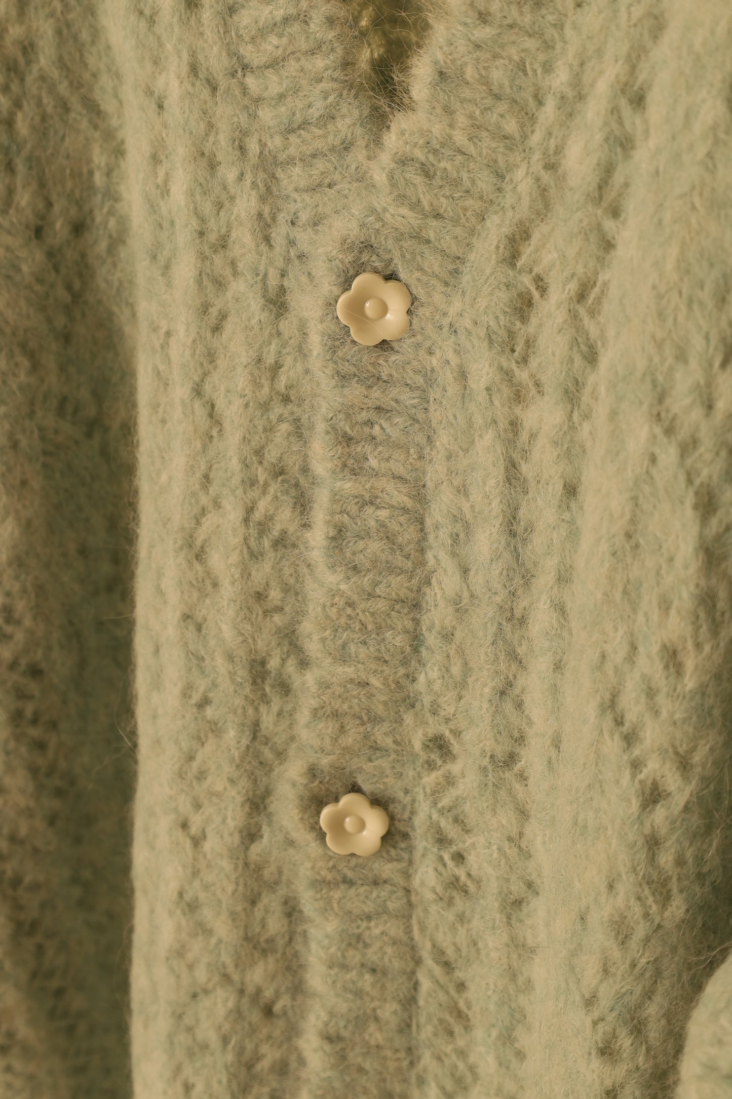jonnlynx MOHAIR SUKASHI KNIT CARDIGAN