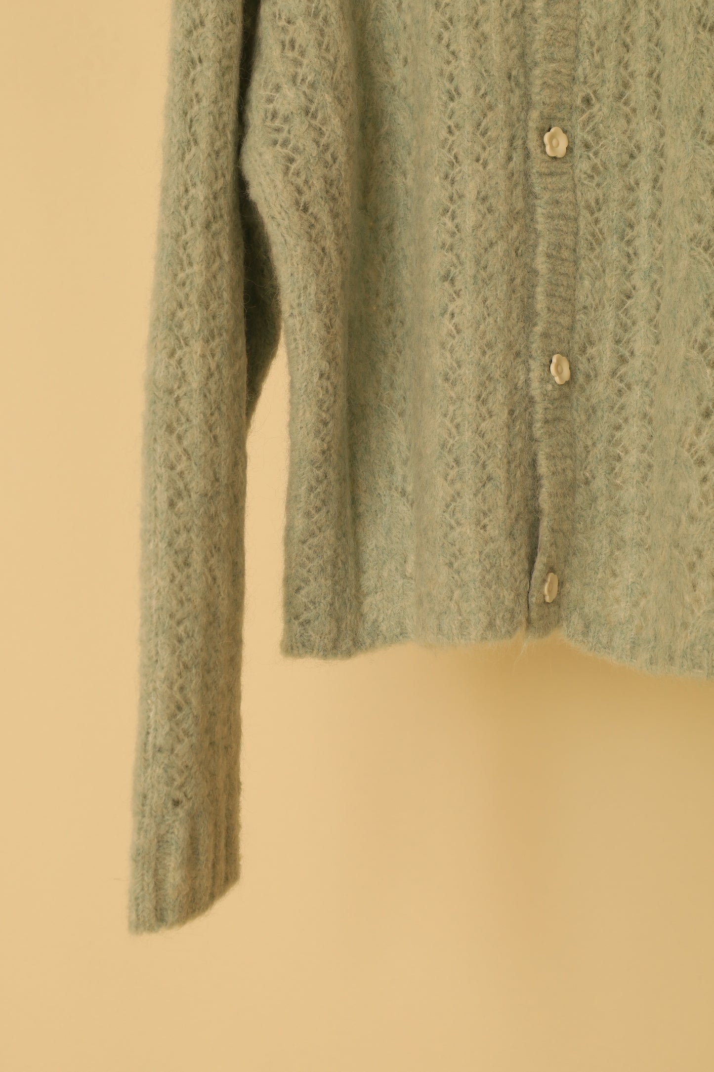 jonnlynx MOHAIR SUKASHI KNIT CARDIGAN
