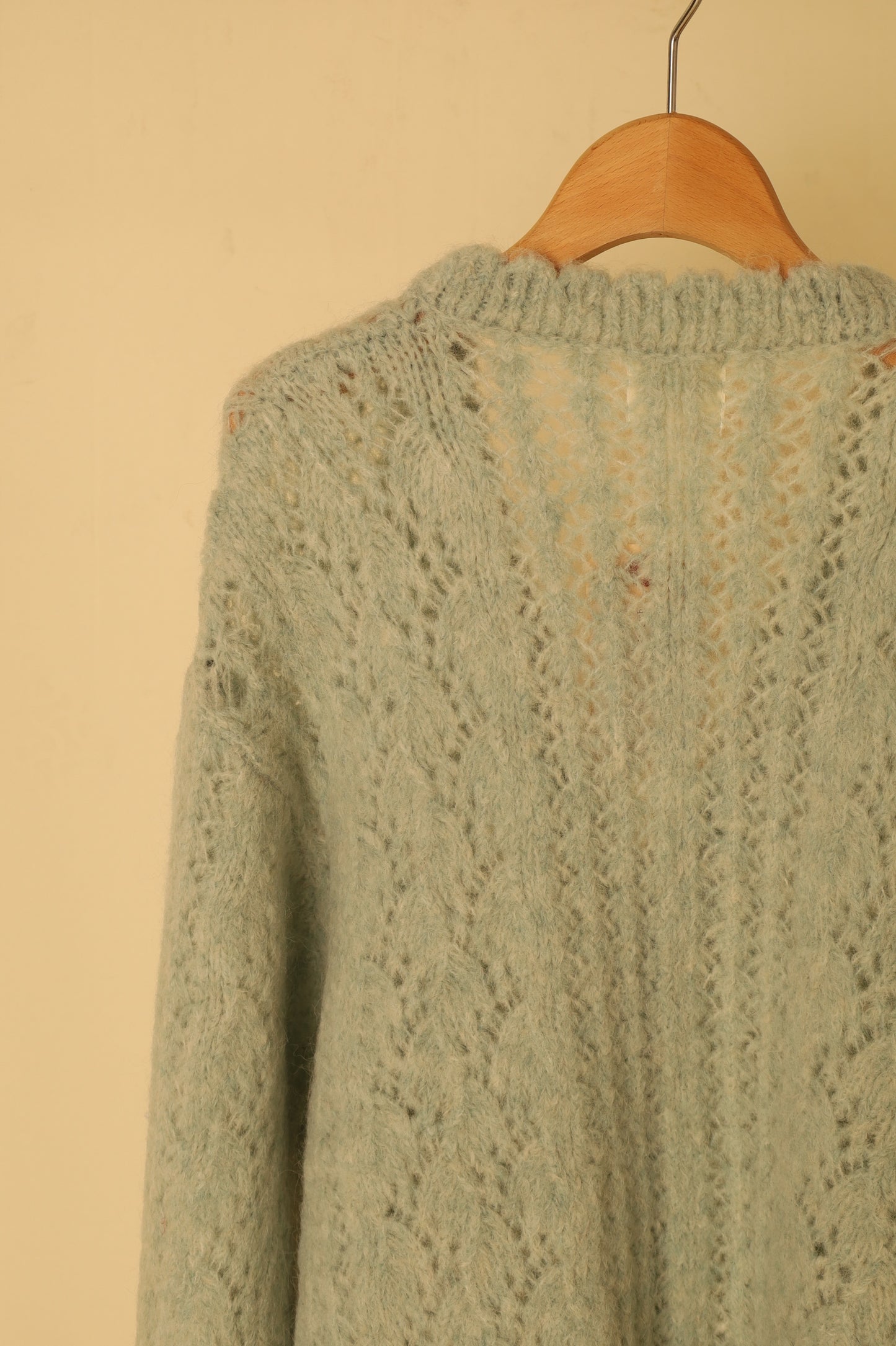 jonnlynx MOHAIR SUKASHI KNIT CARDIGAN