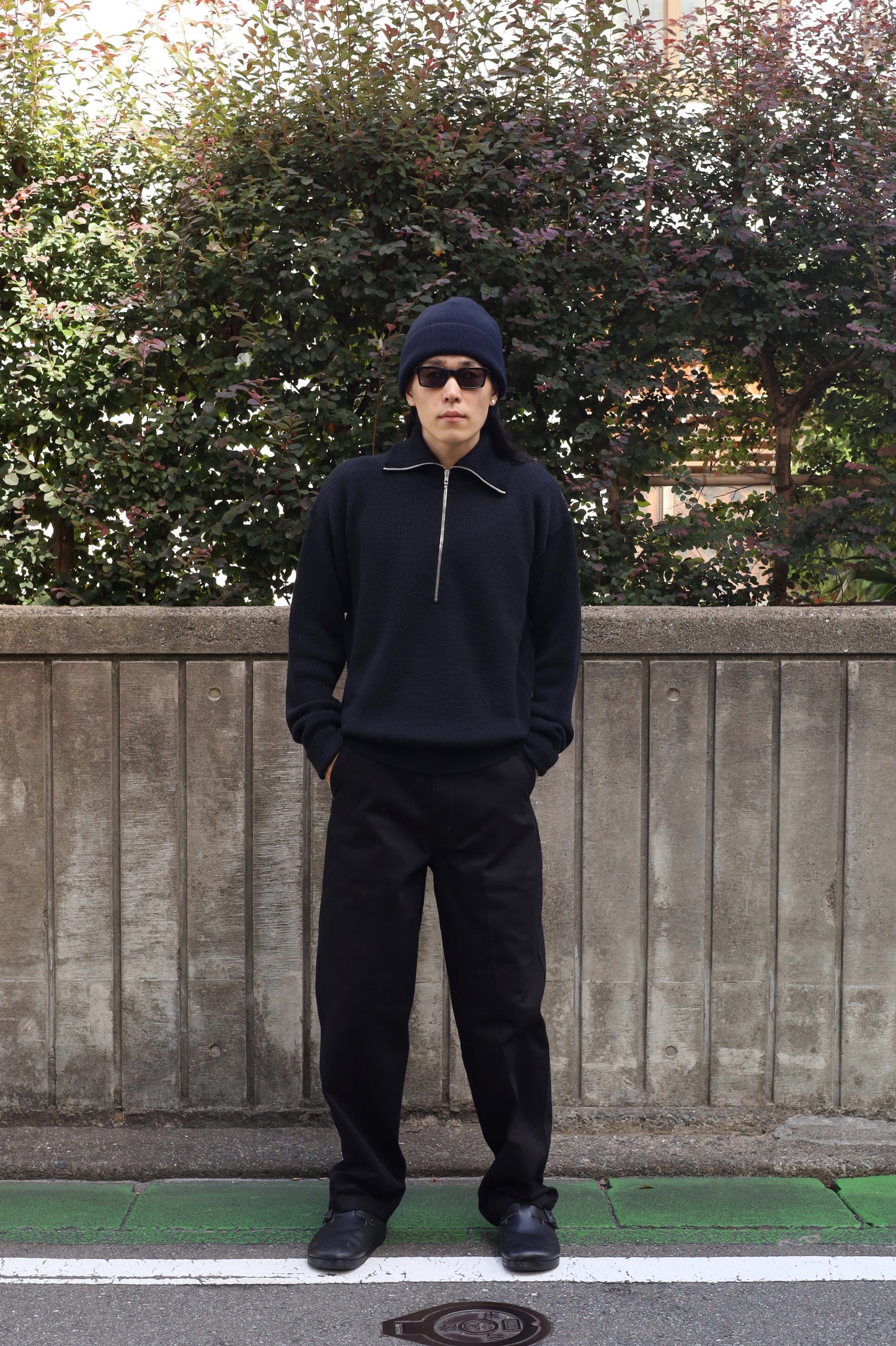 LEMAIRE HALF ZIP SWEATER