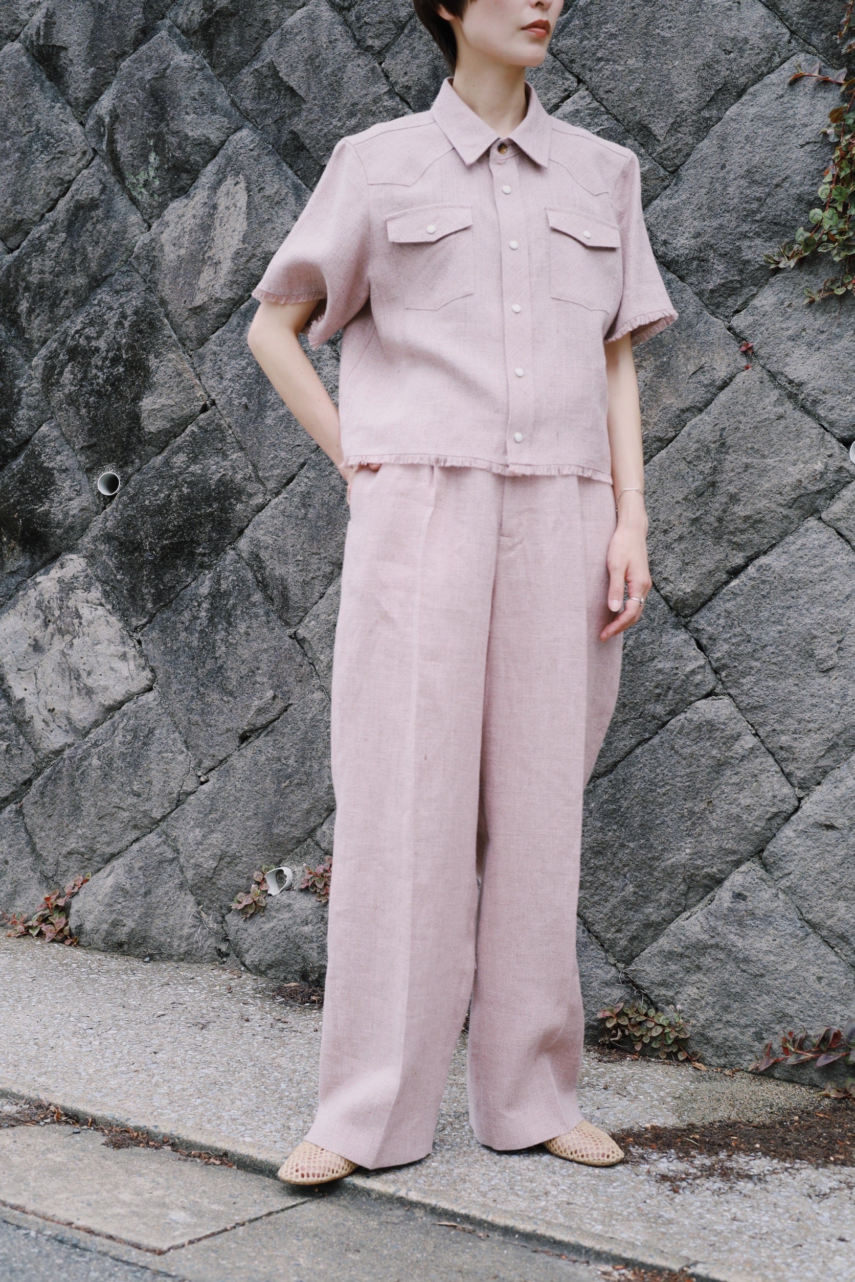 jonnlynx COTTON LINEN MELANGE JONNY PANTS – tlalli-online-store