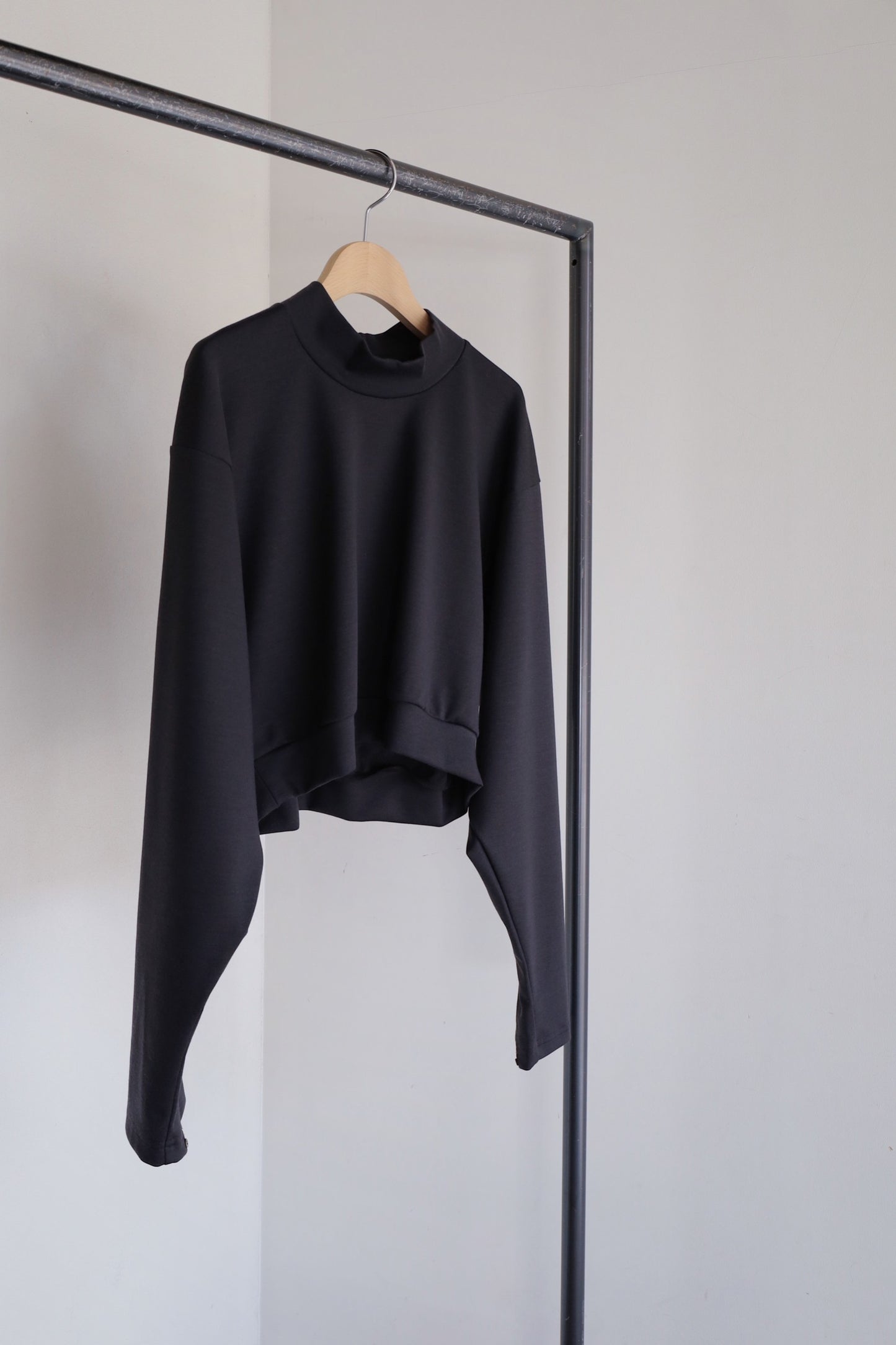 jonnlynx  mock neck short pullover