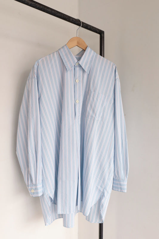 OUR LEGACY   POPOVER SHIRT, sonic blue stripe