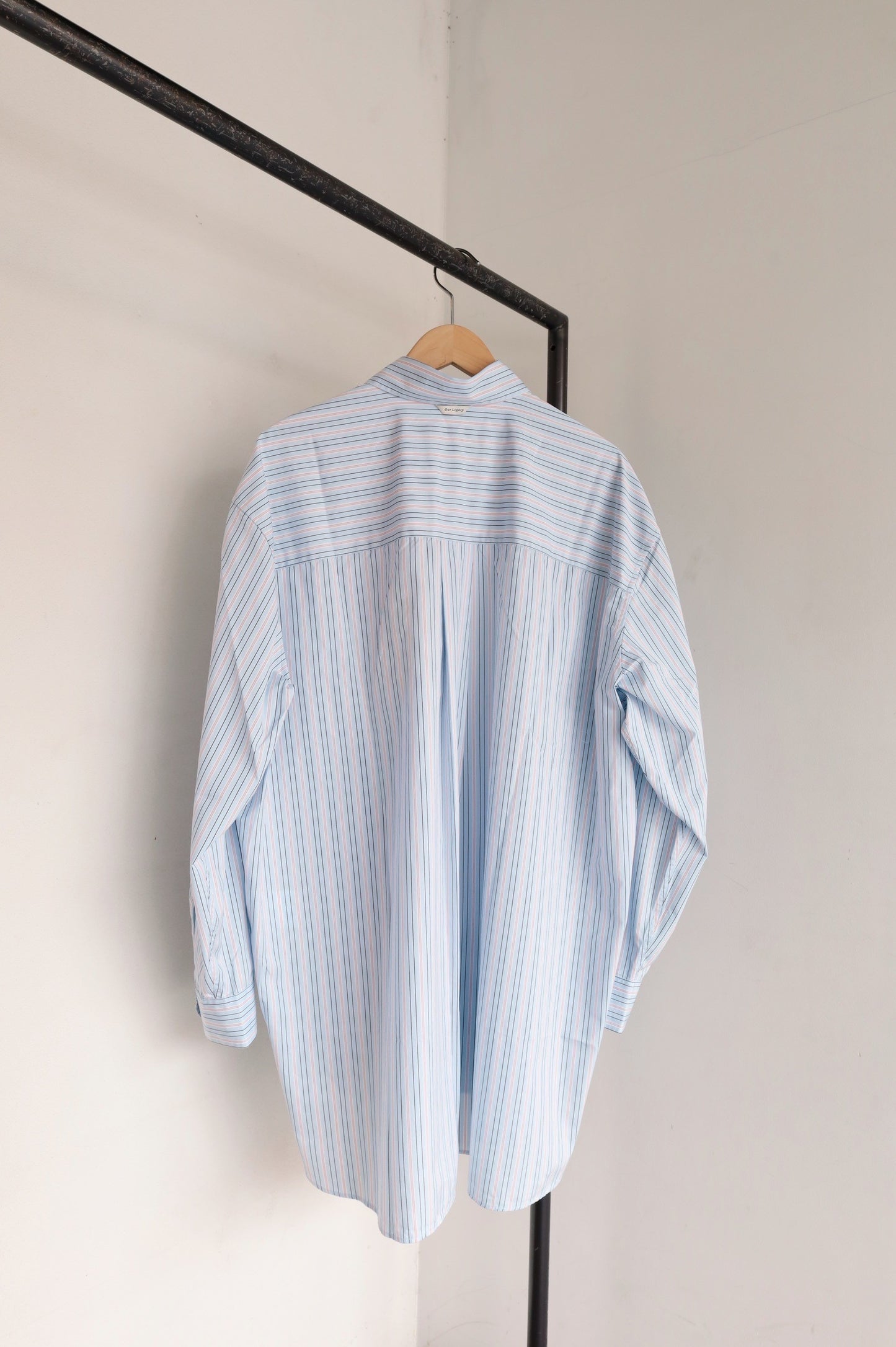 OUR LEGACY   POPOVER SHIRT, sonic blue stripe