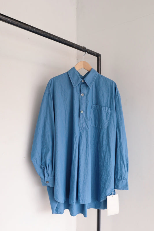 OUR LEGACY   POPOVER SHIRT, Antique Blue Parachute Poplin