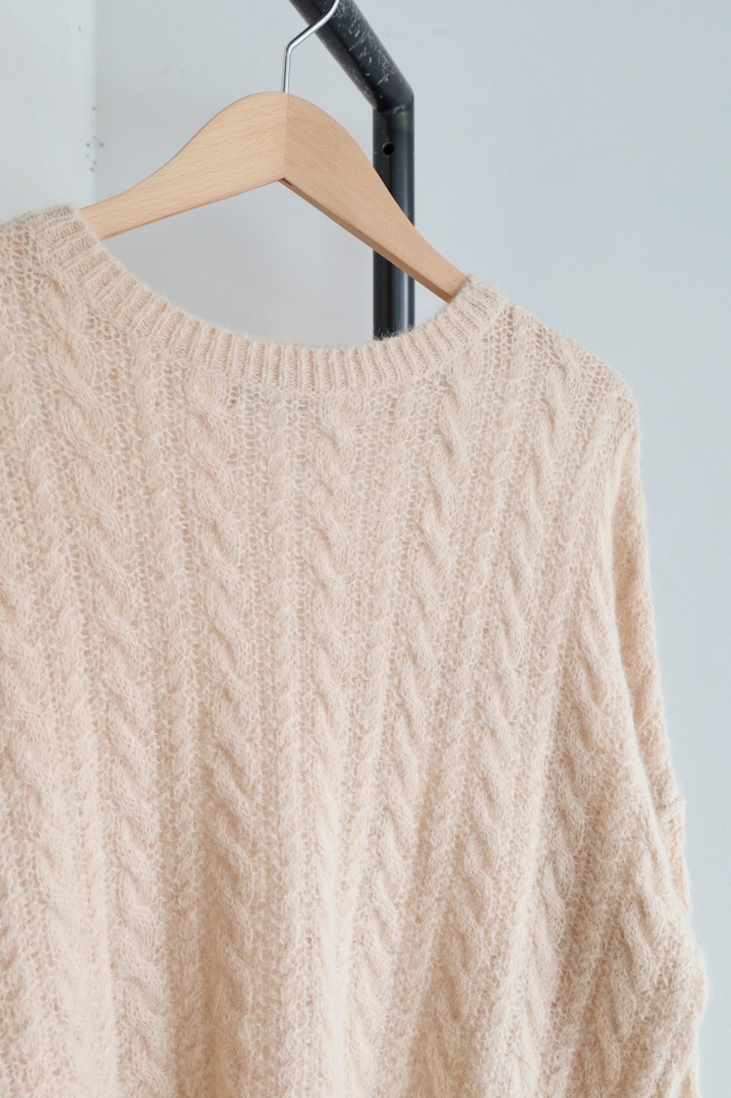 OUR LEGACY  POPOVER ROUNDNECK, cable fuzzy alpaca