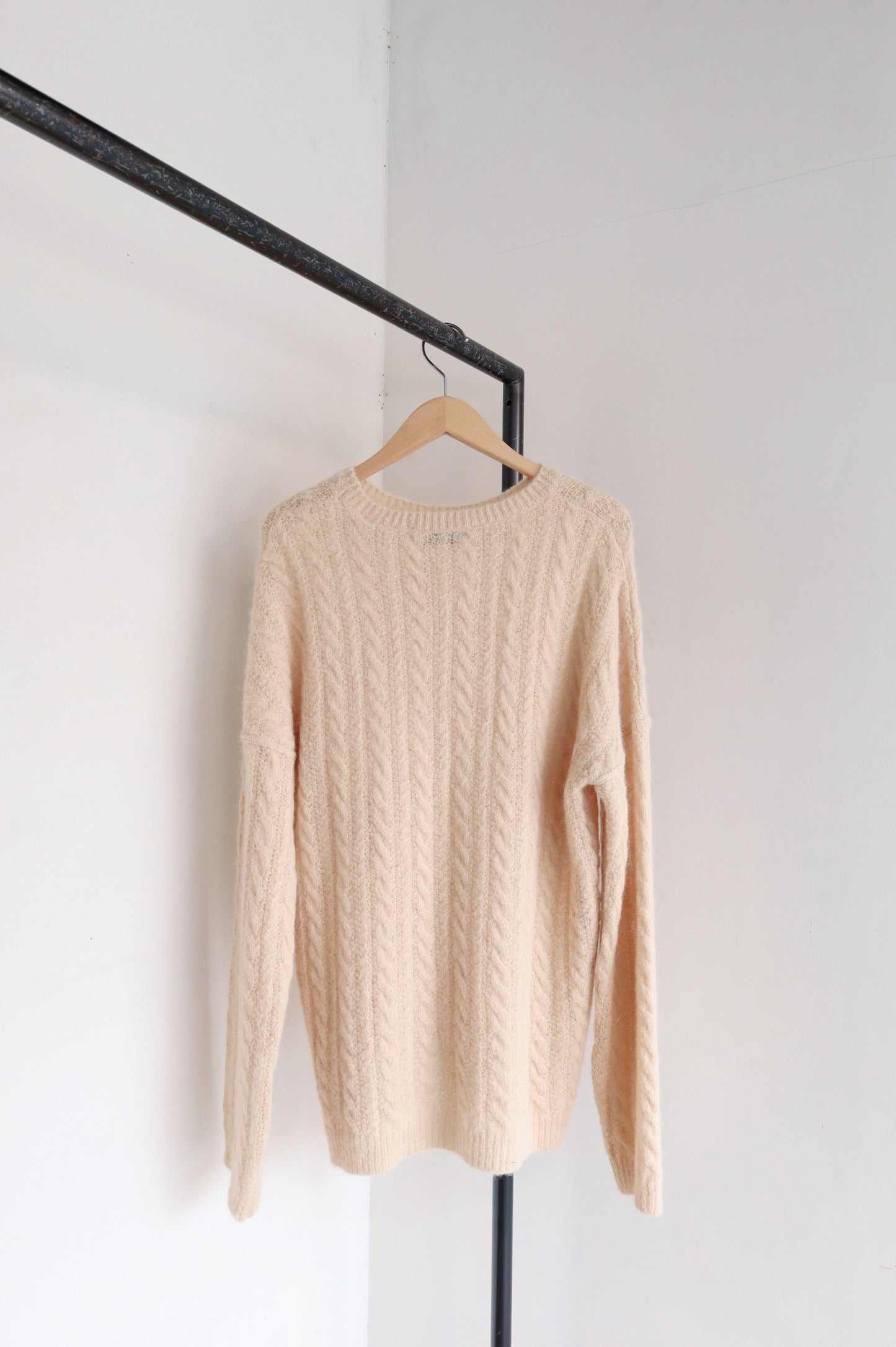 OUR LEGACY  POPOVER ROUNDNECK, cable fuzzy alpaca