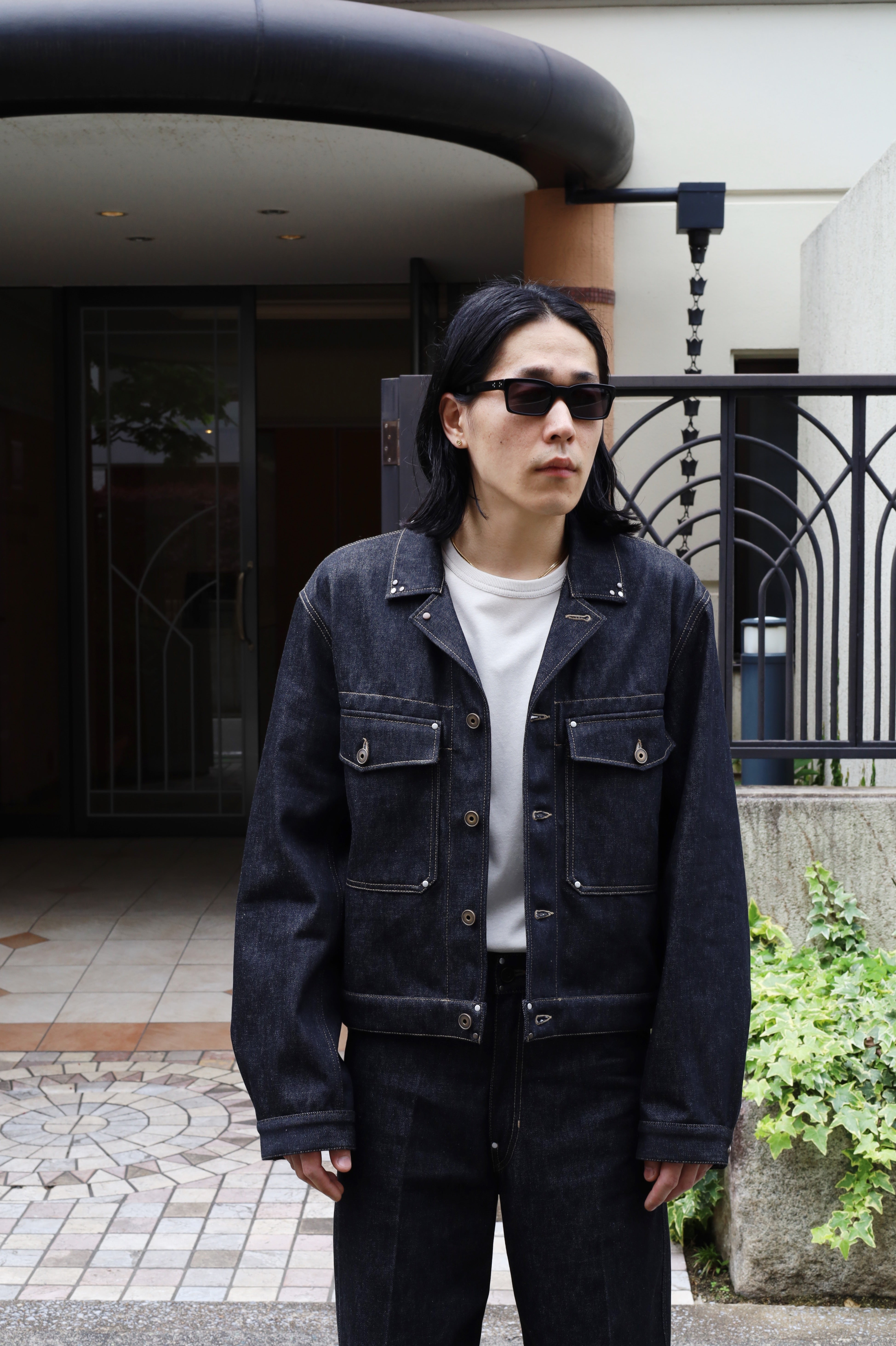 LEMAIRE TRUCKER JACKET WITH STUDS – tlalli-online-store