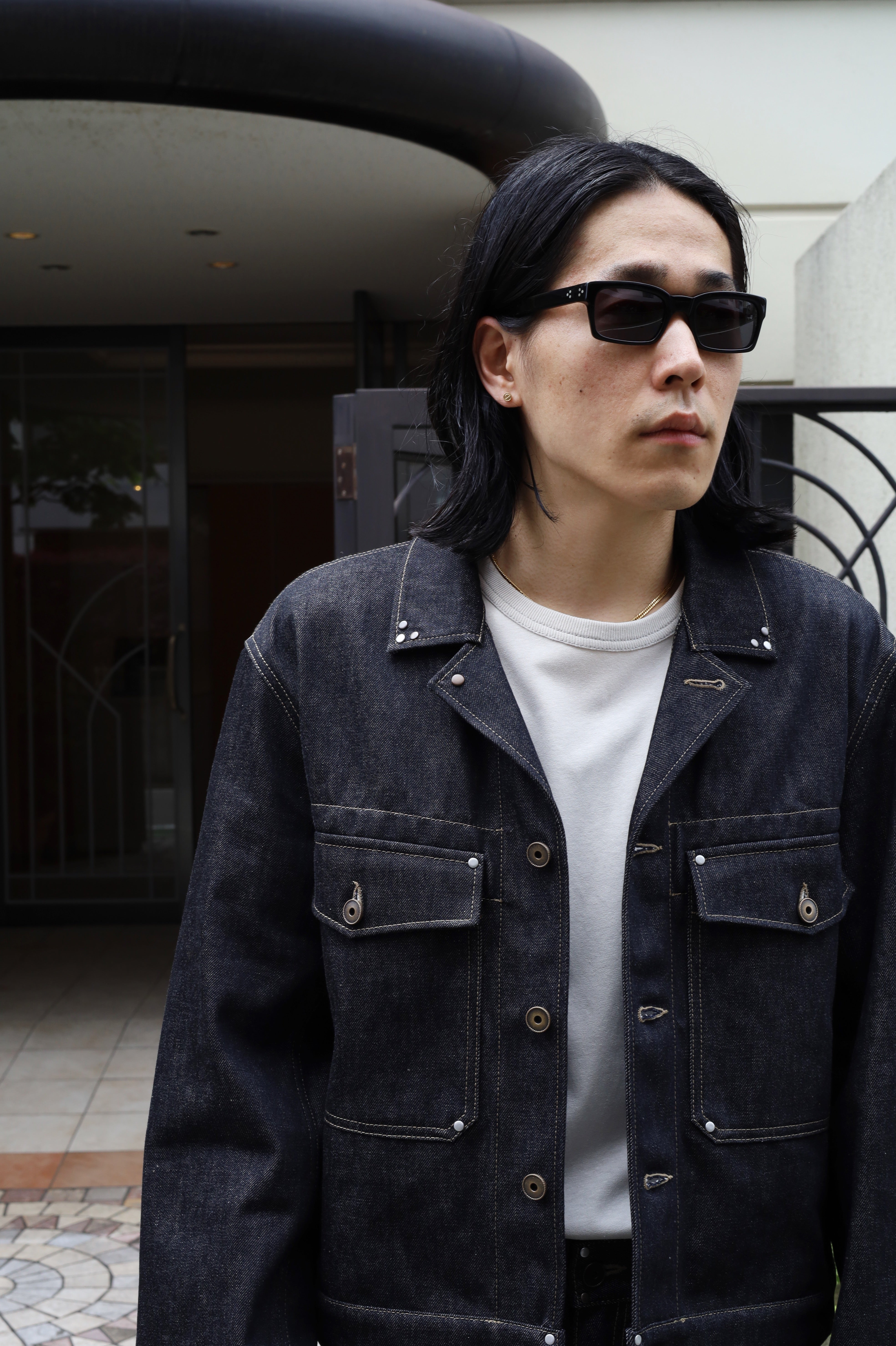 LEMAIRE TRUCKER JACKET WITH STUDS – tlalli-online-store
