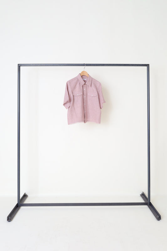 jonnlynx COTTON LINEN MELANGE WESTERN SHIRT