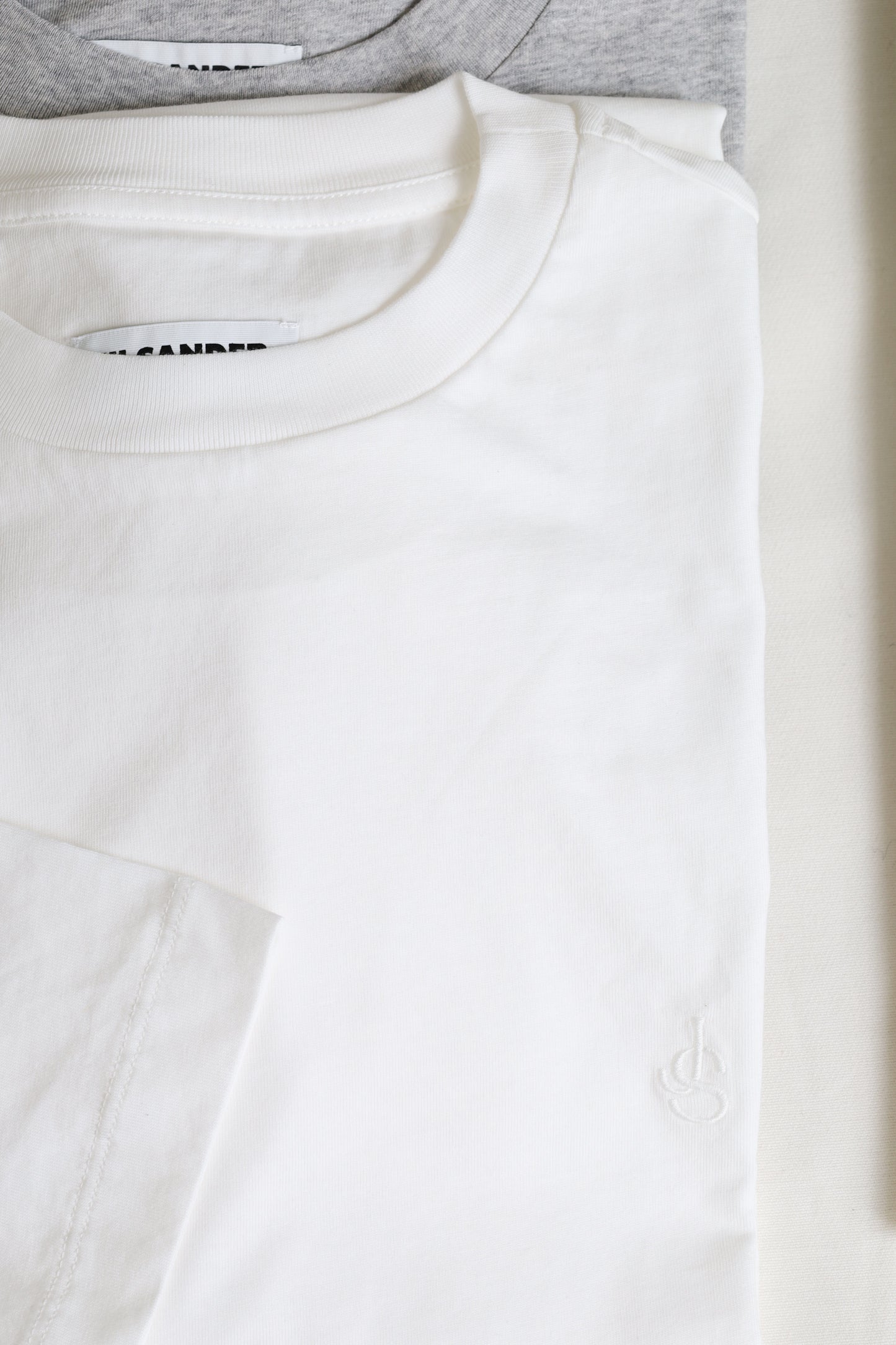 JIL SANDER T-SHIRT LS 3PACK EMB