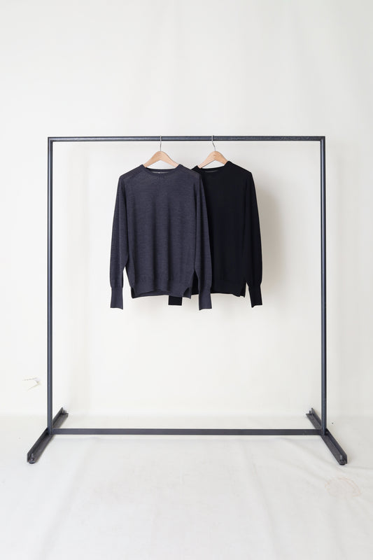 MAYKAM STRUCTURE EYELET CREW NECK