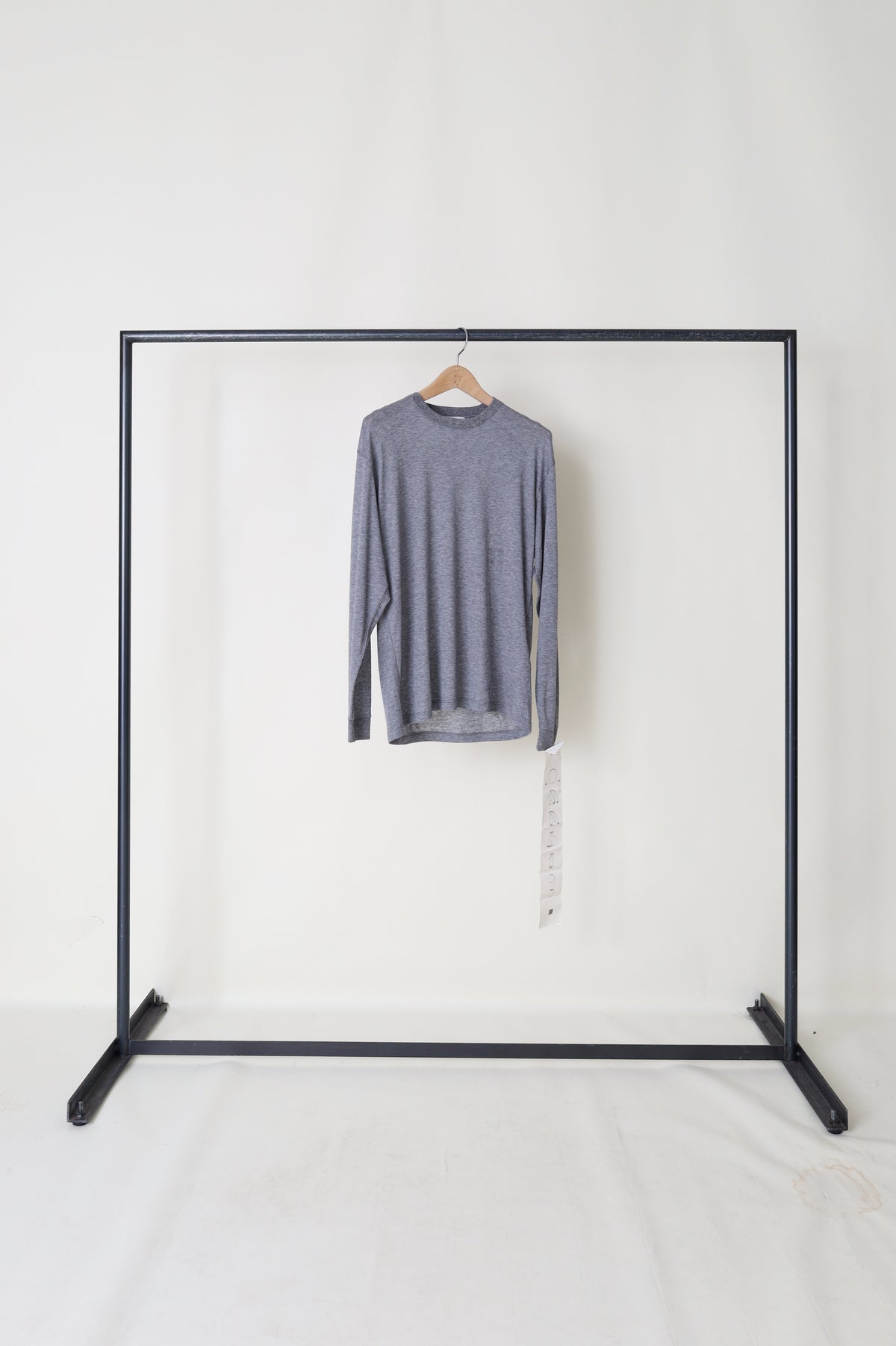 SETCHU ORIGAMI LONG T-SHIRT W.CASHMERE LT