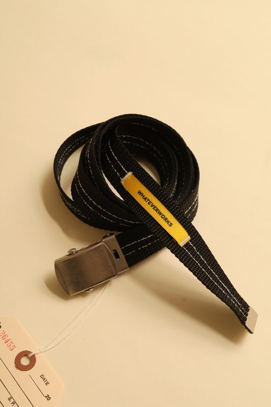 WHATEVERWORK DOUBLE STITCHED MILITARY BELT