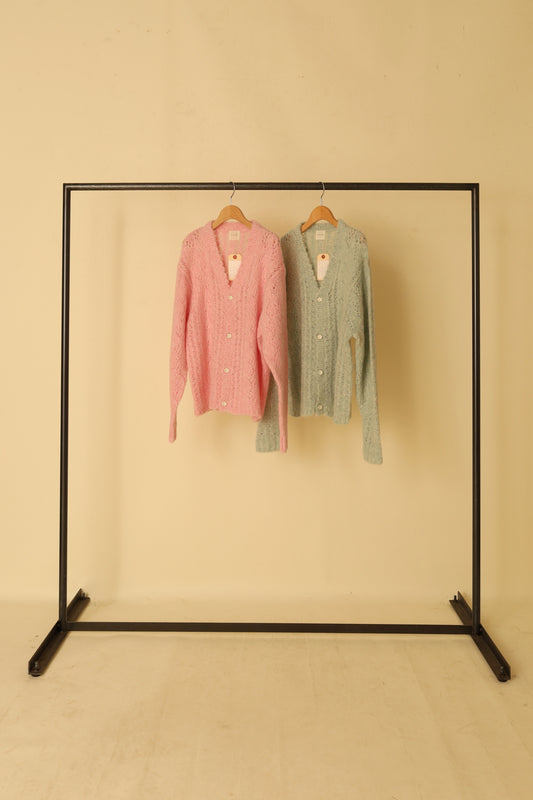 jonnlynx MOHAIR SUKASHI KNIT CARDIGAN