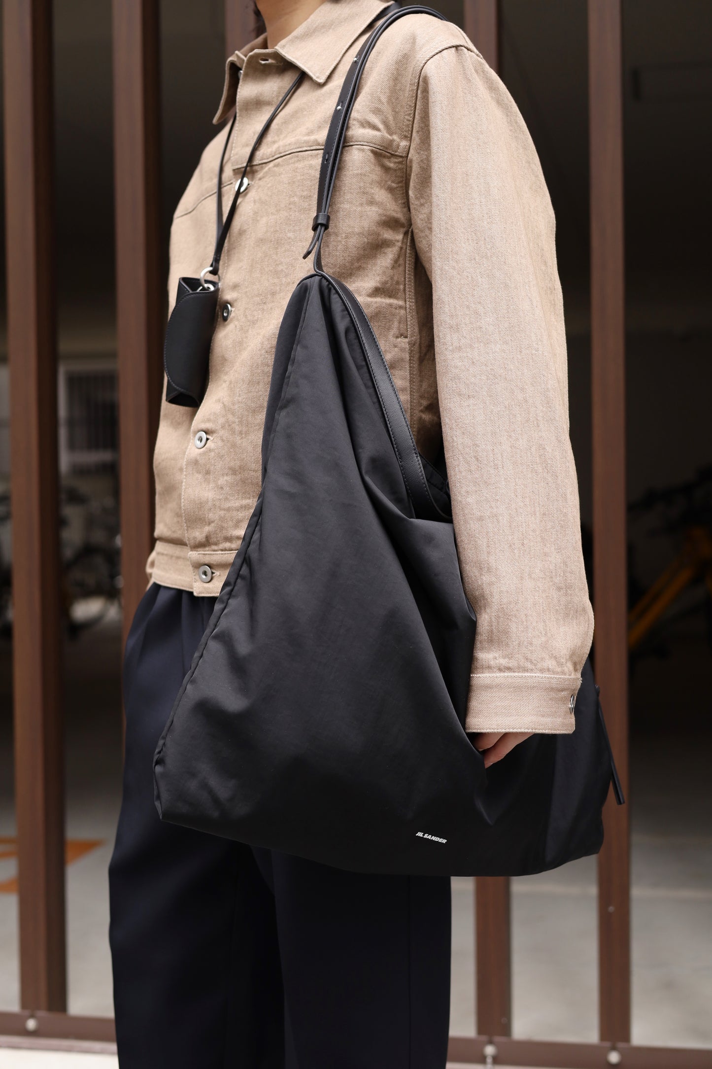 JIL SANDER SOFT ROLLED HOBO