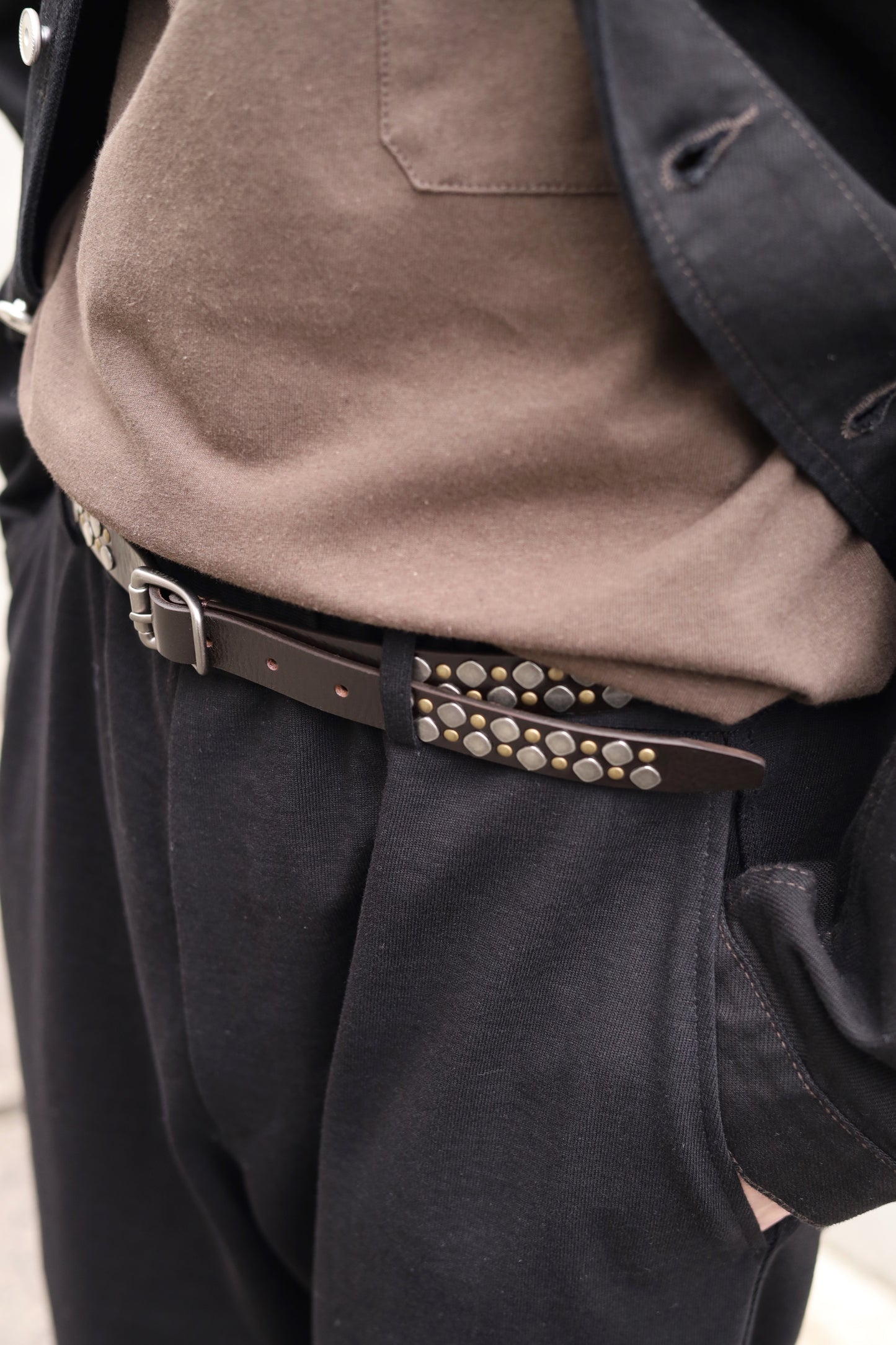 LEMAIRE RIO STUDS BELT 20