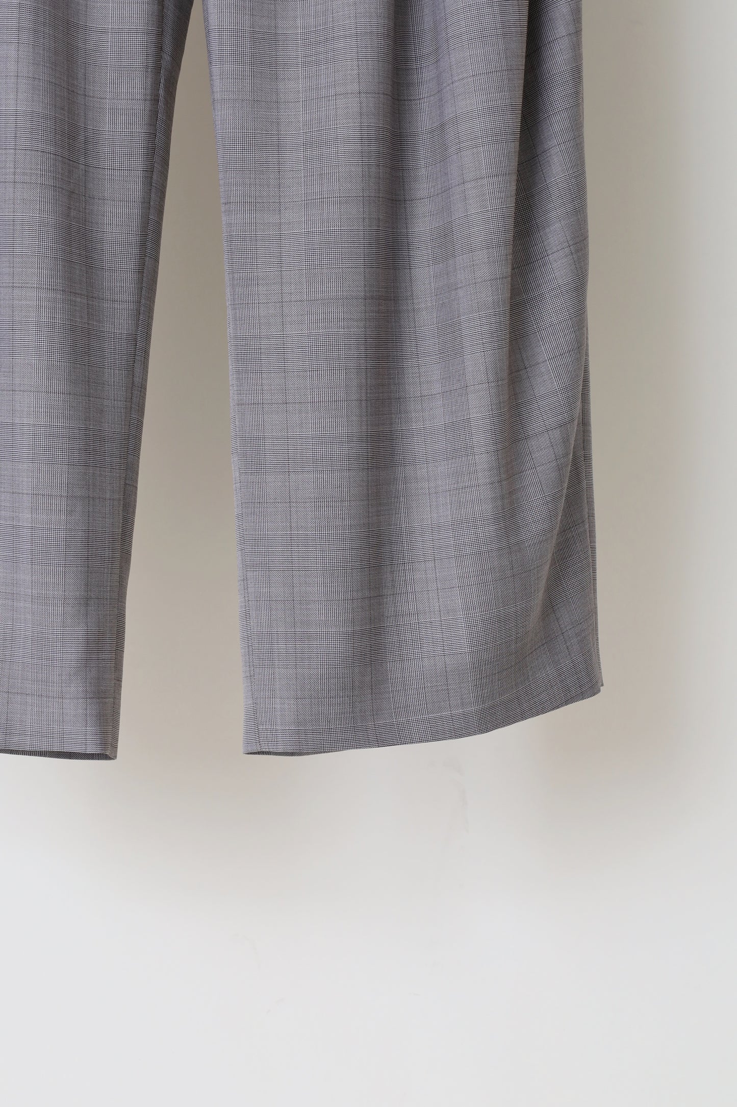 HED MAYNER WOOL CHECK 2TUCK PANT
